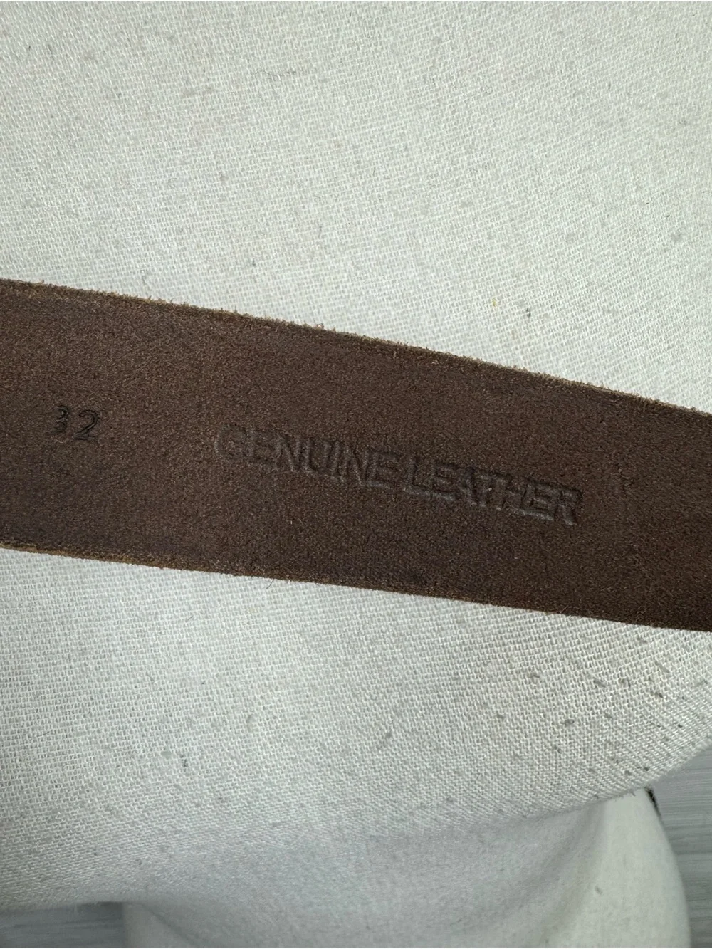 Men's Brown Leather Crossbody Belt Size 32